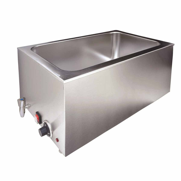 Bain Marie 338 x 600 x 243 mm mit Ablasshahn